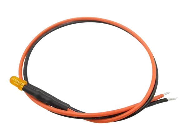 Schönwitz 51251 - 10 Stück LED 3mm eingefärbt mit Anschlusskabel und Widerstand orange diffus