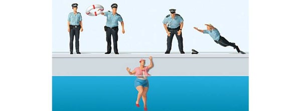 Preiser 10744 Rettungseinsatz an der Uferpromenade