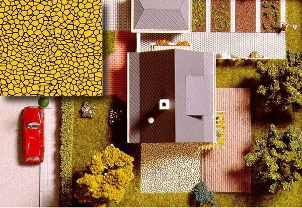 BUSCH 7037 H0 Dekoplatten: Terrassenbelag