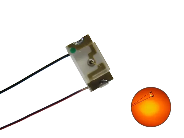 Schönwitz 50237 - LED SMD 1206 mit Kupferlackdraht orange / amber