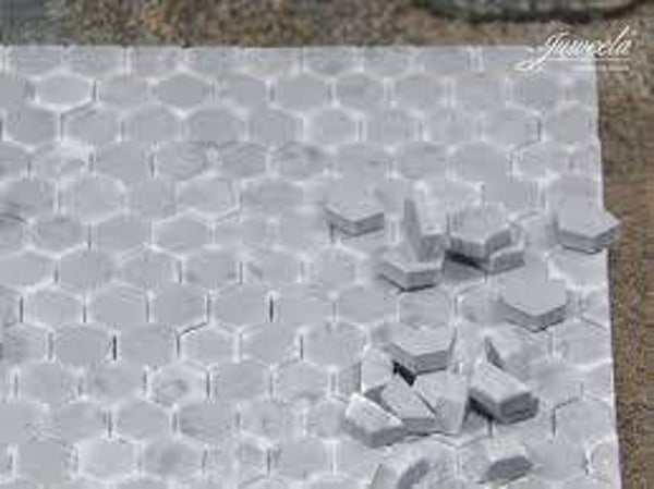 Juweela 23354 - 1:32 1:35 Pflastersteine 6-Eck Hexagonal hell, Ergänzung