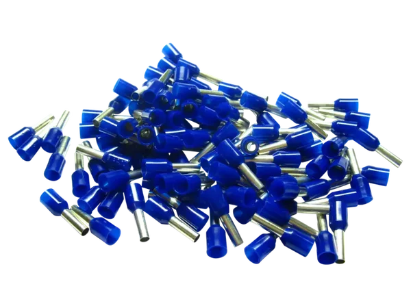 Schönwitz 50964 - 100 Aderendhülsen isoliert 2,5mm² N blau DIN 46228 Teil 4