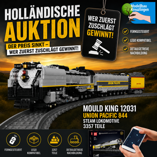 Mould King 12031 Union Pacific 844 Steam Lokomotive