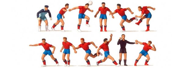 Preiser 10760 Fussballmannschaft mit rotem Trikot