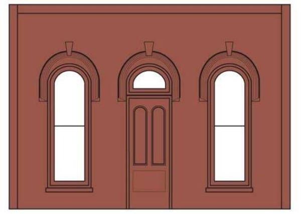 WOODLAND DPM60101 N Leere Wand auf Straßen-/Hafenebene (x3)