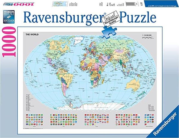 Ravensburger Puzzle 15652 - Politische Weltkarte