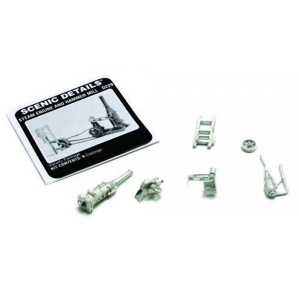 WOODLAND D229 H0 Dampfmaschine + Hammermühle