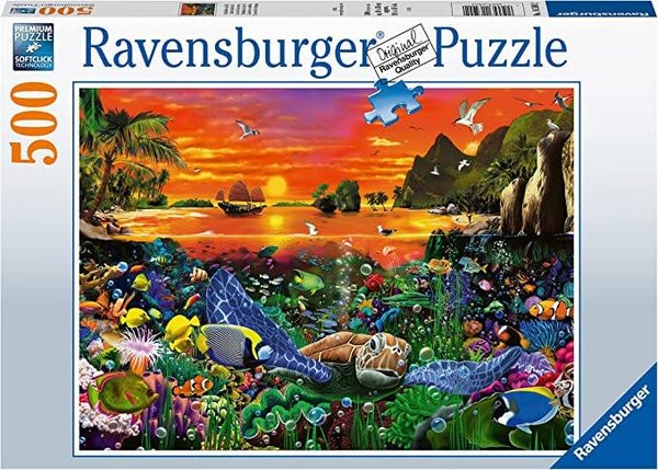 Ravensburger Puzzle 16590 - Schildkröte im Riff