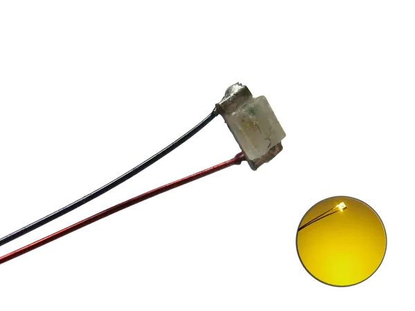 Schönwitz 50372 - LED SMD 0603 mit Kupferlackdraht gelb