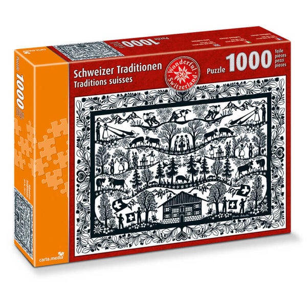 CARTA.MEDIA 7931 Puzzle Schweizer Traditionen
