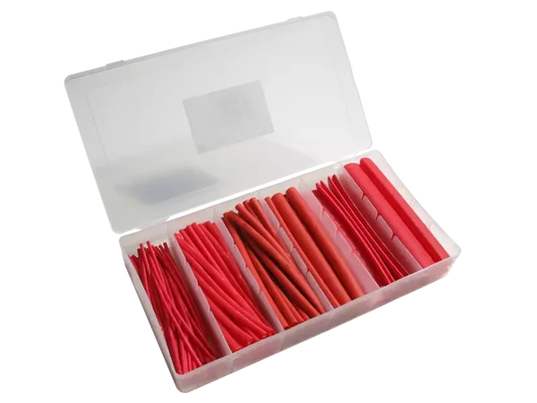 Schönwitz 11851 - Schrumpfschlauch Sortiment Set 100 Teile 10cm rot