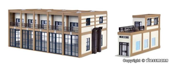 Vollmer 45607 H0 Fahrzeughalle mit Anbau