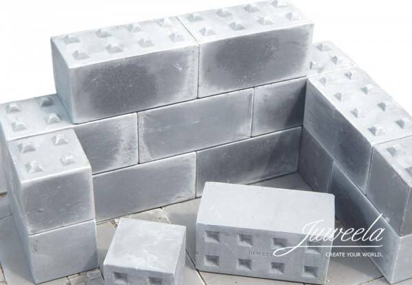 Juweela 23429 - 1:32/35 Betonblöcke Noppen 8er/4er - 8+8x