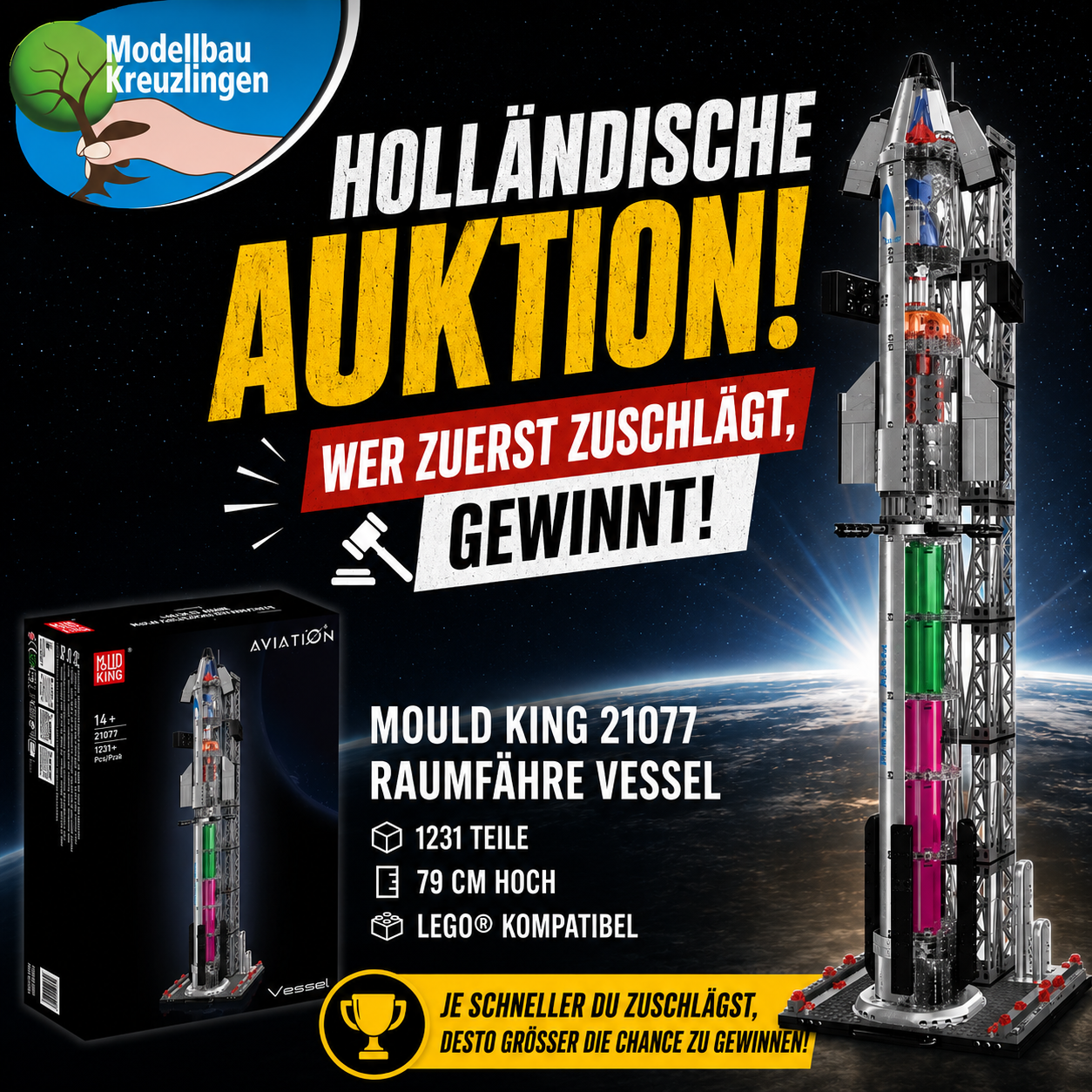 Mould King 21077 Raumfähre Vessel