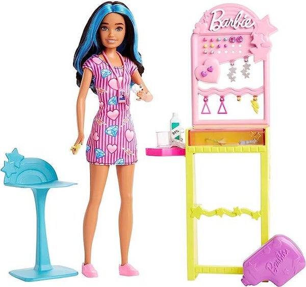 MATTEL BARBIE - Skipper Erste Jobs Puppe und Accessoires - Station zum Ohrlochstechen HKD78