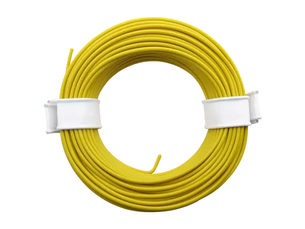 Schönwitz 50955 - 10 Meter Ring Miniaturkabel Litze flexibel LIY 0,14mm² gelb