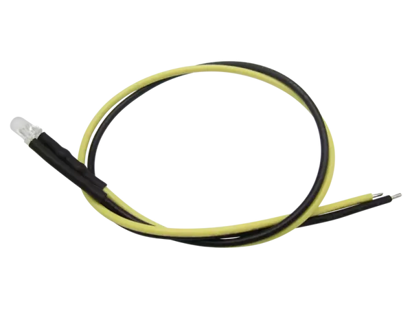 Schönwitz 51210 - 10 Stück LED 3mm klar mit Anschlusskabel und Widerstand warmweiß