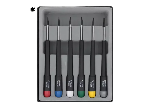 Schönwitz 12467 - Torx T-Profil Schraubendreher Set 6 tlg.