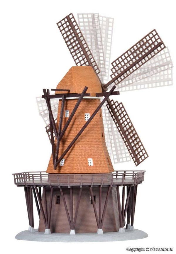 Kibri 37302 N Windmühle mit Antrieb, Funktionsbausatz