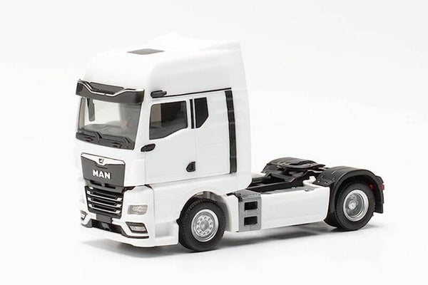Herpa 315876 - H0 MAN TGX GX Zugmaschine mit Spiegelkameras, weiss