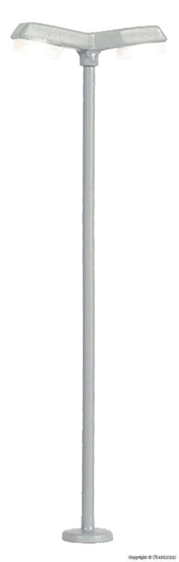 Viessmann 6498 N Strassenleuchte modern, doppelt, 2 LEDs weiss