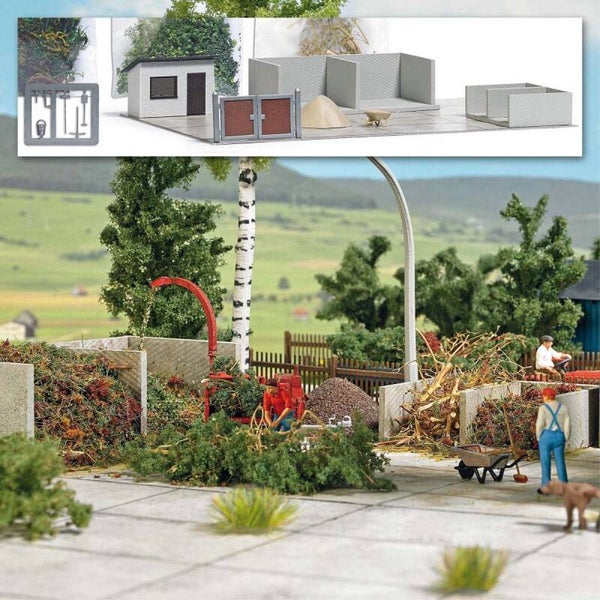 BUSCH 1635 H0 Grünschnitt Sammelstelle