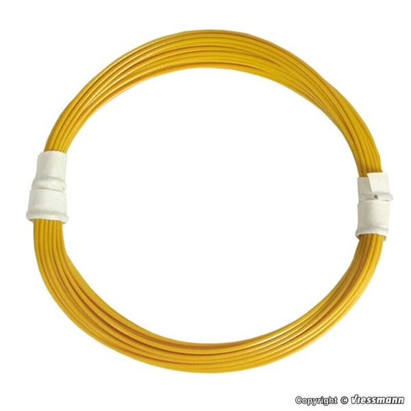 Viessmann 6891 Extradünner Spezialdraht 0,03 mm², gelb, 5 m