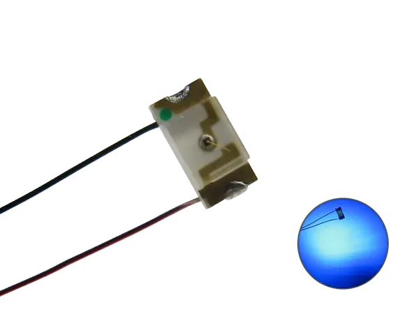 Schönwitz 50234 - LED SMD 1206 mit Kupferlackdraht blau