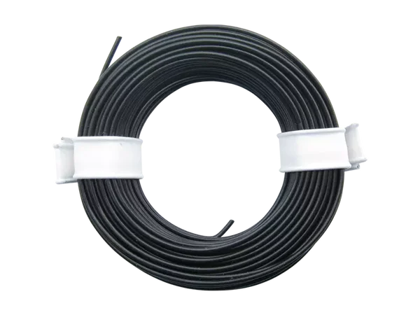 Schönwitz 51016 - 10 Meter Ring Miniaturkabel Litze flexibel LIY 0,25mm² schwarz