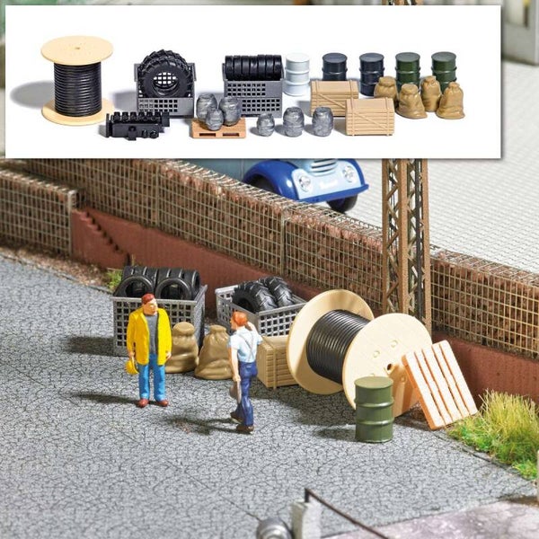 BUSCH 1632 H0 Gitterboxen mit Füllgut