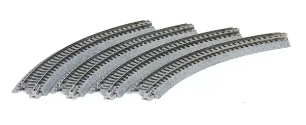 KATO N 7078112 Gleis gebogen R 216-45°, 4 Stück