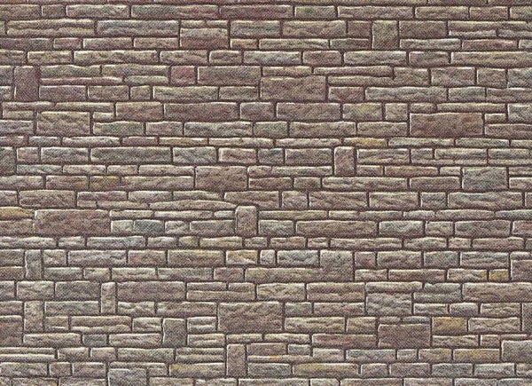 FALLER 170604 H0 Mauerplatte, Sandstein, grün-gelb-braun