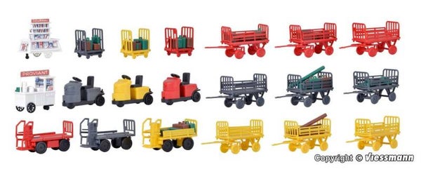 Kibri 38646 H0 Deko-Set Gepäckwagen