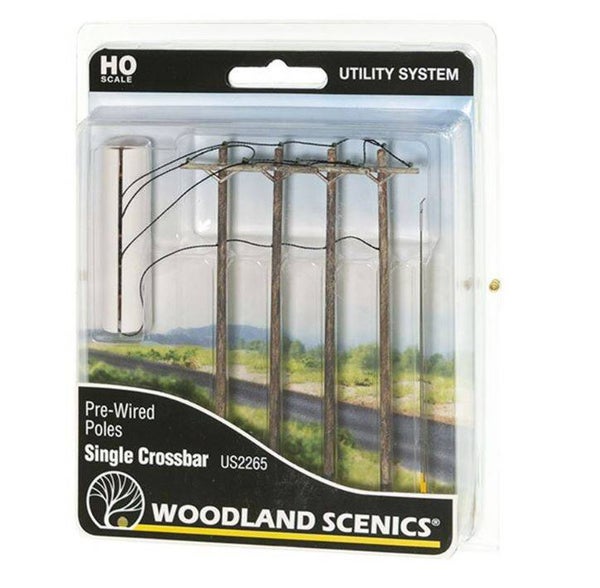 WOODLAND US2265 H0 Versorgungsmast 1-fach Strebe
