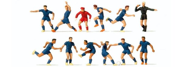 Preiser 10759 Fussballmannschaft mit dunkelblauem Trikot