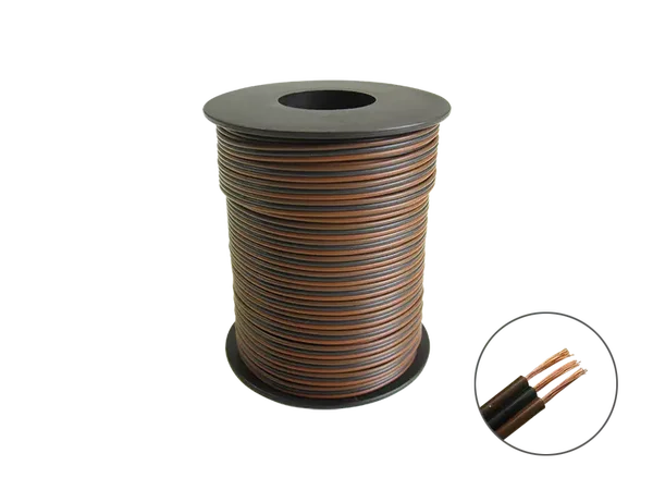 Schönwitz 50370 - 25m Drillingslitze für Weichen 3x 0,14mm² hellbraun / schwarz / dunkelbraun