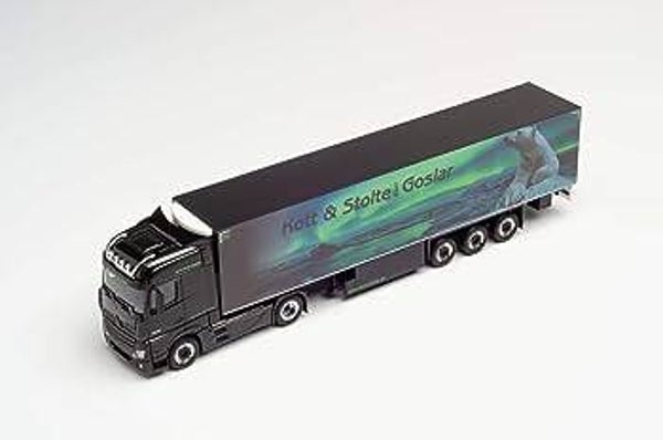 Herpa 311762 - H0 Mercedes-Benz Actros Bigspace Kühlkoffer-Sattelzug "Kott & Stolte Goslar"