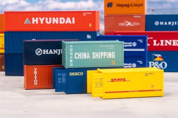 FALLER 182057 H0 20' Container, 5er-Set