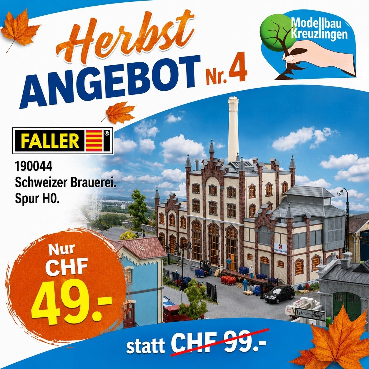 FALLER 190044 H0 Schweizer Brauerei