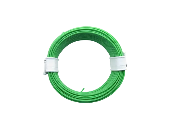 Schönwitz 51003 - 10 Meter Ring Miniaturkabel Litze LIFY 0,05mm² grün