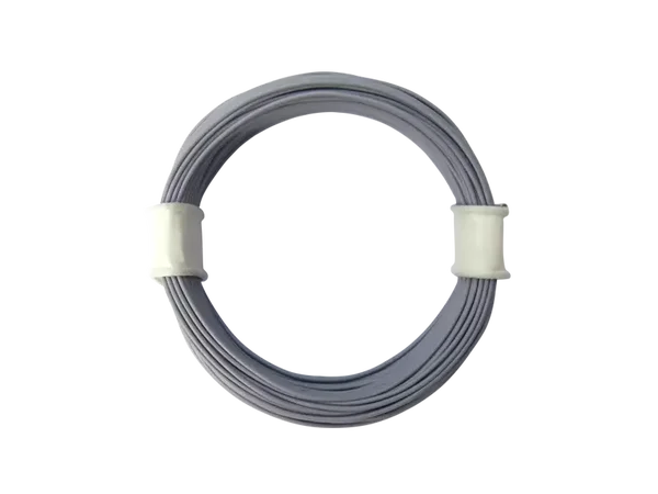 Schönwitz 50927 - 10 Meter Ring Miniaturkabel Litze flexibel LIVY 0,04mm² grau