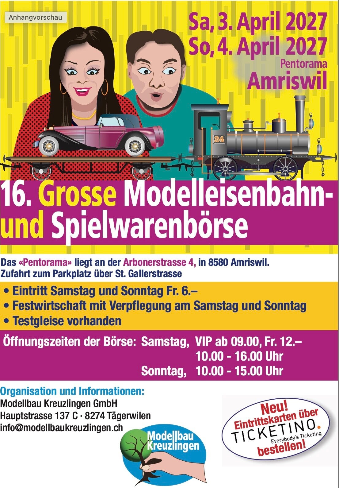 Hallentisch Börse Amriswil TG Sonntag 4. April 2027