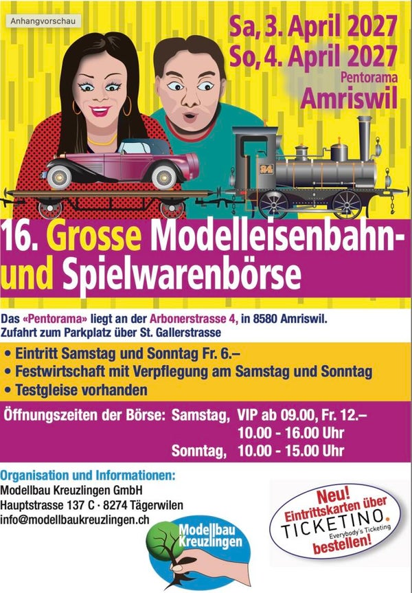 Hallentisch Börse Amriswil TG Samstag 3. April 2027