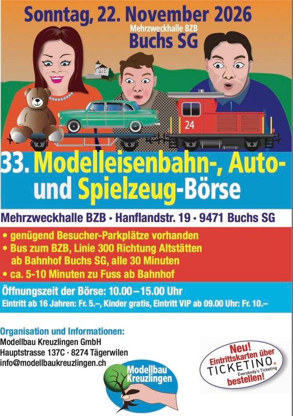 Hallentisch Börse Buchs SG Sonntag 22. November 2026