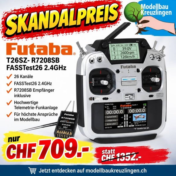 Futaba T26SZ- R7208SB FASSTest26 2.4GHz