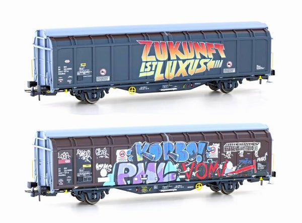 HOBBYTRAIN H45104 SBB 2-achsiger Schiebewandwagen Hbbillns Zukunft ist Luxus, Ep. VI
