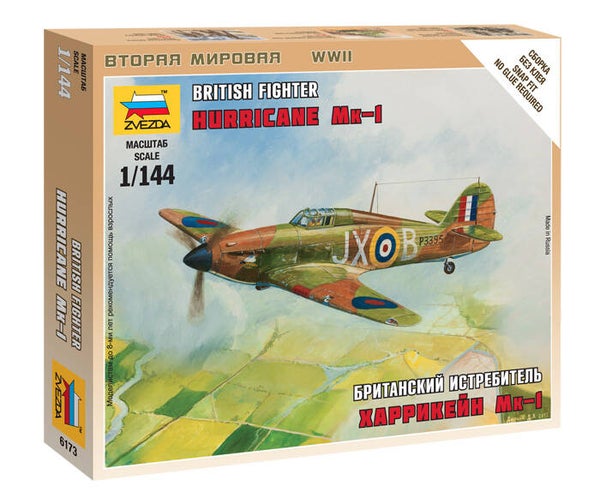 ZVEZDA 6173 British Fighter Hurricane Mk-1