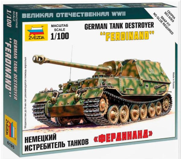ZVEZDA 6195 Sd.Kfz.184 Ferdinand Heavy Tank Destroyer