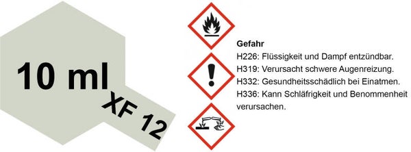 TAMIYA 81712 M-Acryl XF-12 grau