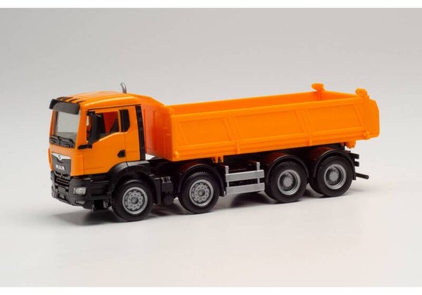Herpa 312837 MAN TGS NN Meiller Kipper, kommunalorange